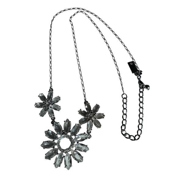 Kate Spade - Crystal Garden Silver Floral Necklace, EUC - Picture 6 of 6